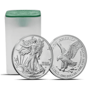 2024 – American Eagle (BU) 1 oz Silver Coins (Tube of 20 coins)