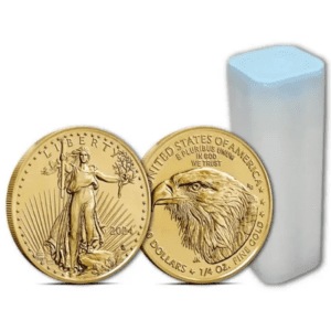 2024 – American Eagle (BU) 1/4 oz Gold Coins (Tube of 40 coins)