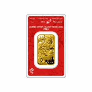 2024 – Argor Heraeus Lunar YOT Dragon (In Assay) 1 oz Gold Bar