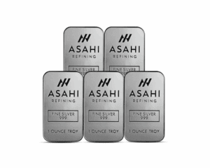 2024 – Asahi 1 oz Silver Bars (Set of 5)