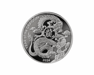 2024 – Asahi Lunar Dragon 1 oz Silver Round