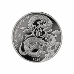 2024 – Asahi Lunar Dragon 1 oz Silver Round