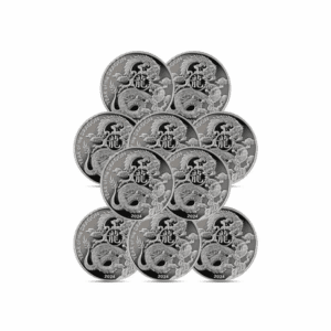 2024 – Asahi Lunar Dragon 1 oz Silver Rounds (Set of 10)