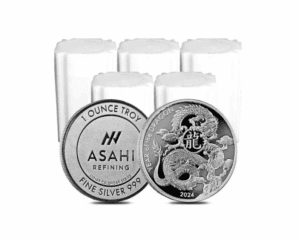 2024 – Asahi Lunar Dragon 1 oz Silver Rounds (Set of 100)