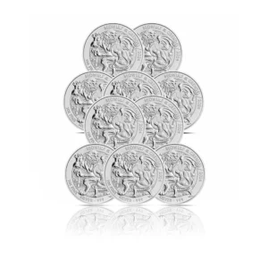 2024 - British Beowulf & Grendel (BU) 1 oz Silver Coins (Set of 10)