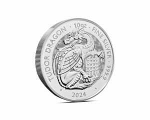 2024 – British Tudor Beasts: Dragon (BU) 10 oz Silver Coin