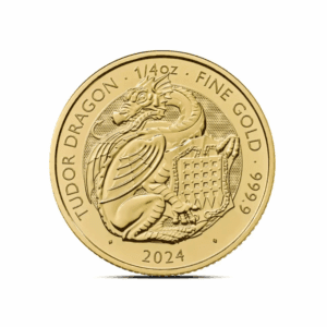 2024 – British Tudor Beasts: Dragon (BU) 1/4 oz Gold Coin