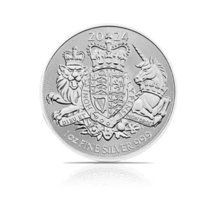 2024 – British Royal Arms (BU) 1 oz Silver Coin