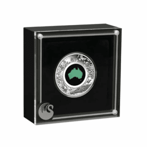 2024 - Great Southern Land Chrysoprase 1 oz Silver Proof Coin (on display)
