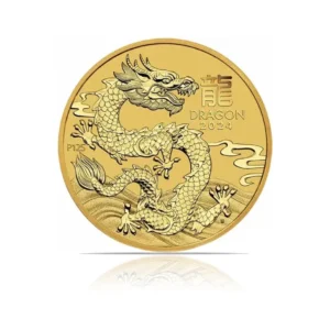 2024 - Perth Lunar Year of the Dragon (BU) 1/10 oz Gold Coin
