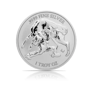 2024 - Texas Mint Steer Wrestling Reverse 1 oz Silver Proof Round