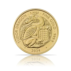 2024 - British Tudor Beasts: Dragon (BU) 1/4 oz Gold Coin