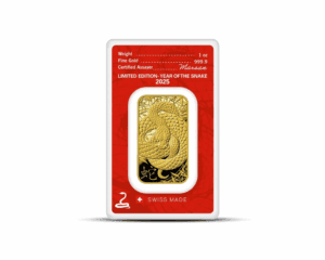 2025 – Argor Heraeus Lunar YOT Snake (In Assay) 1 oz Gold Bar