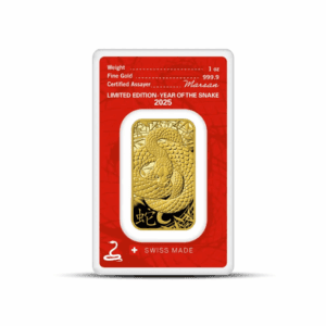 2025 – Argor Heraeus Lunar YOT Snake (In Assay) 1 oz Gold Bar