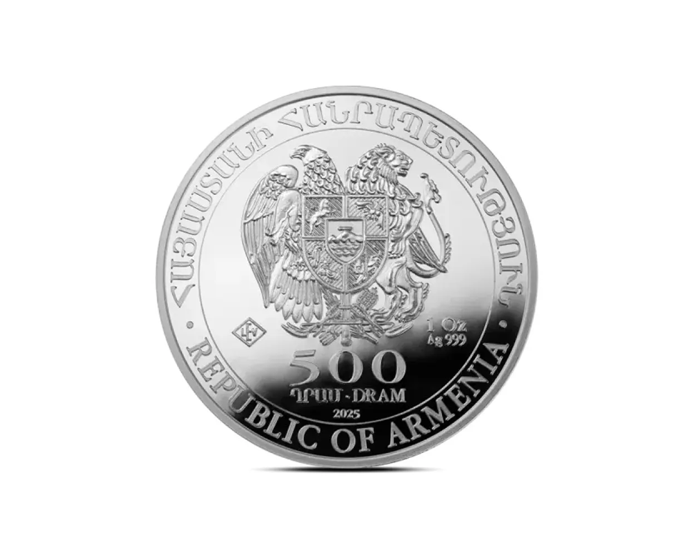 2025 – Armenia Noah’s Ark (BU) 1 oz Silver Coin
