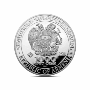 2025 – Armenia Noah’s Ark (BU) 5 oz Silver Coin