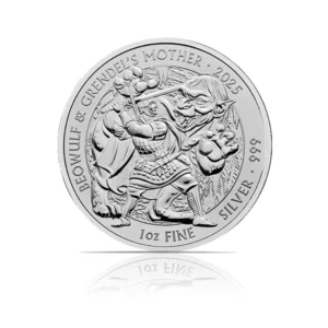 2025 - British Beowulf & Grendel's Mother (BU) 1 oz Silver Coin