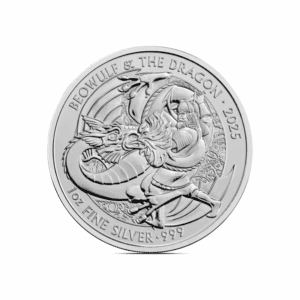2025 – British Beowulf & the Dragon (BU) 1 oz Silver Coin