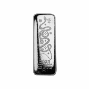 2025 – Lunar Year of the Snake 100 Gram Silver Bar