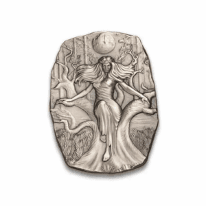 Argentia Goddess Mara (UHR) Antiqued 10 oz Silver Bar