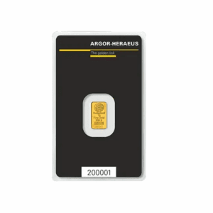 Argor Heraeus 1 gram Gold Bar