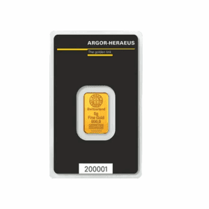 Argor Heraeus 5 Gram Gold Bars