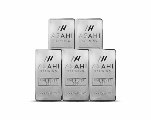 Asahi 10 oz Silver Bar (Set of 5)