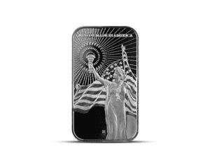 Asahi Columbia Goddess (BU) 1 oz Silver Bar