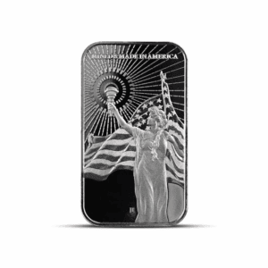 Asahi Columbia Goddess (BU) 1 oz Silver Bar