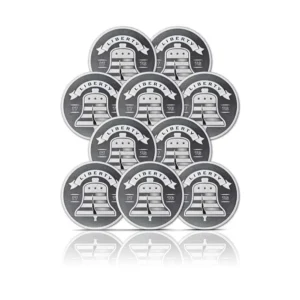 Asahi Liberty Bell 1 oz Silver Rounds (Set of 10)