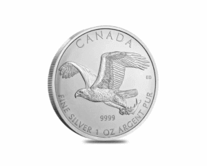 2014 – Canadian Birds of Prey Bald Eagle (Impaired) 1 oz Silver Coin