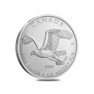 2014 – Canadian Birds of Prey Bald Eagle (Impaired) 1 oz Silver Coin
