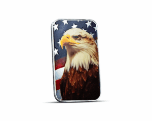 Colored Scottsdale Patriotic Bald Eagle 1 oz Silver Bar