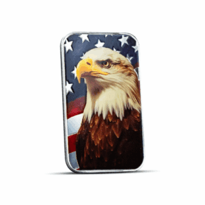 Colored Scottsdale Patriotic Bald Eagle 1 oz Silver Bar