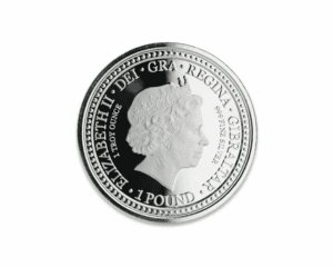 2018 – Gibraltar Royal Arms of England (BU) 1 oz Silver Coin