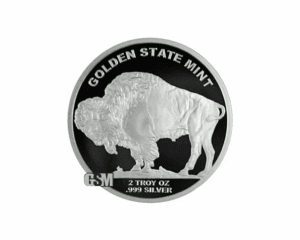 Golden State Mint Buffalo 2 oz Silver Round