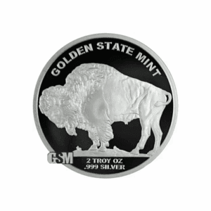 Golden State Mint Buffalo 2 oz Silver Round