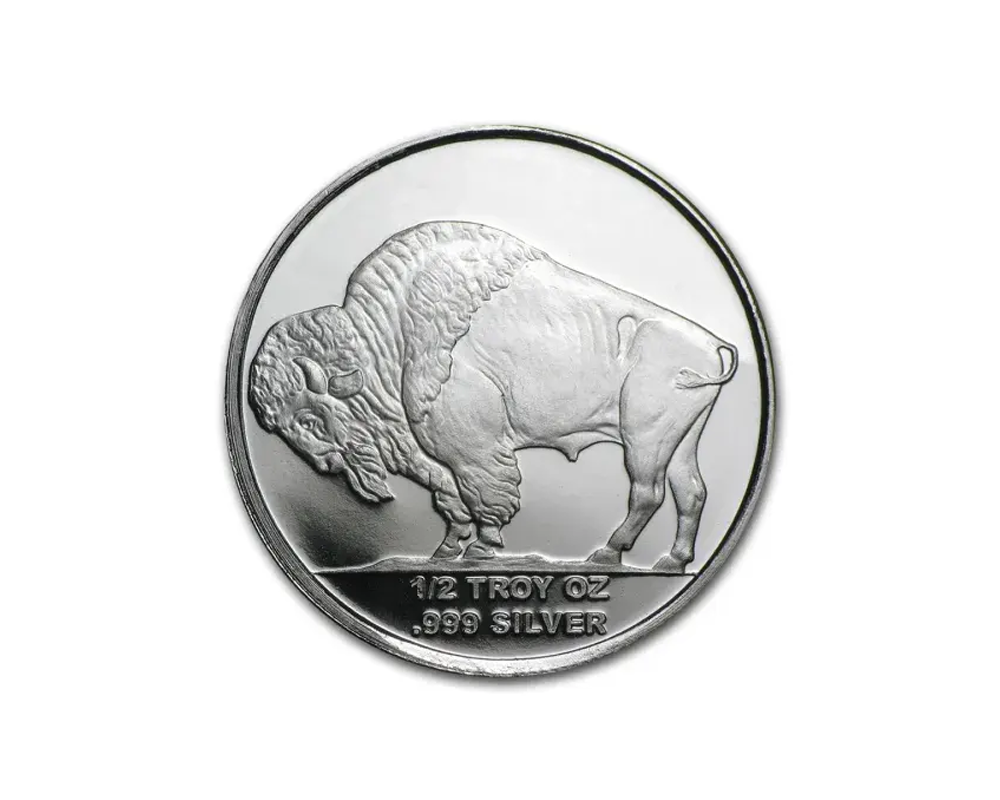 Highland Mint Buffalo 1/2 oz Silver Round