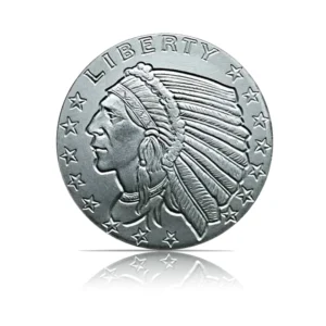 Incuse Indian 1/4 oz Silver Round