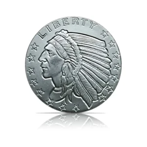 Incuse Indian 1/10 oz Silver Round