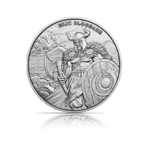 Legendary Warriors: Eric Bloodaxe (BU) 1 oz Silver Round