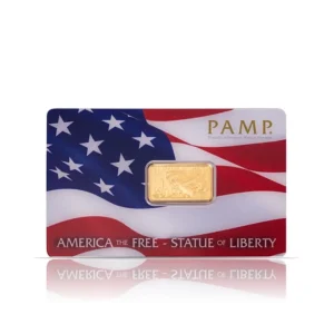 PAMP America the Free – Statue of Liberty 5 Gram Gold Bar