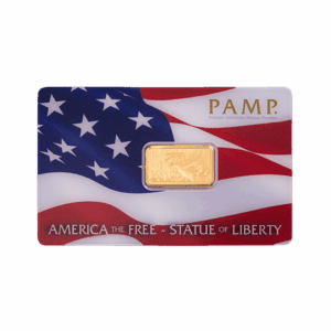 PAMP America the Free – Statue of Liberty 5 Gram Gold Bar