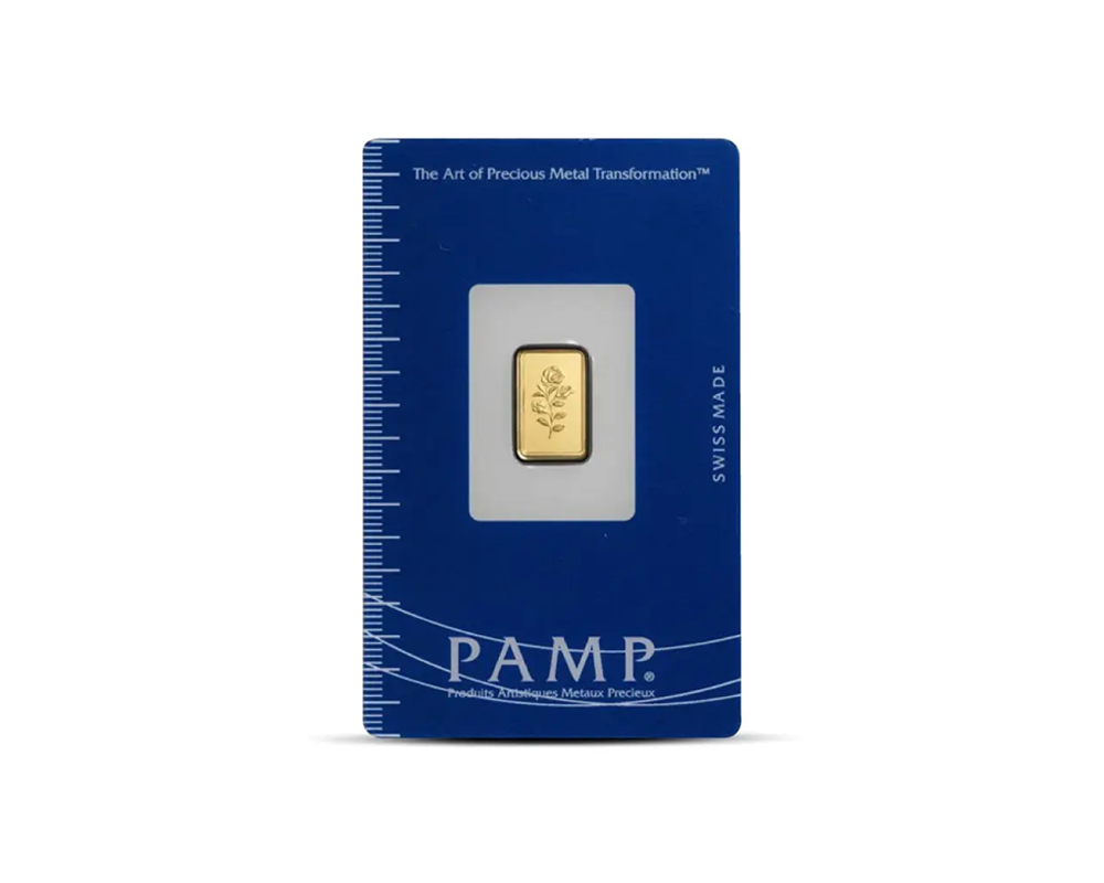 PAMP Rosa 1 Gram Gold Bar