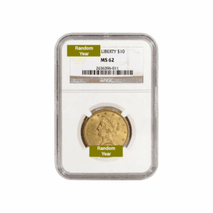 Pre-1933 – $10 Liberty Eagle Gold Coin (MS62, NGC or PCGS)