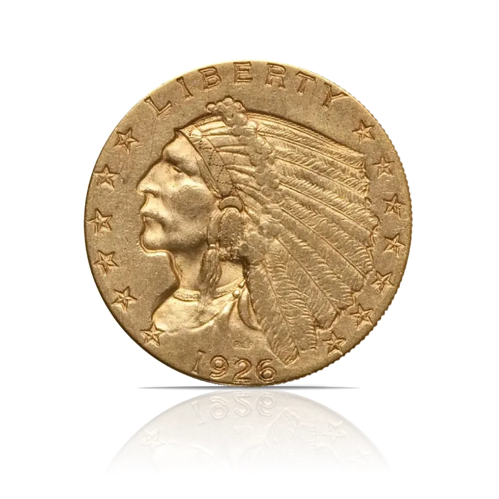 Pre-1933 – $2.50 Indian Eagle Quarter (AU) Gold Coin