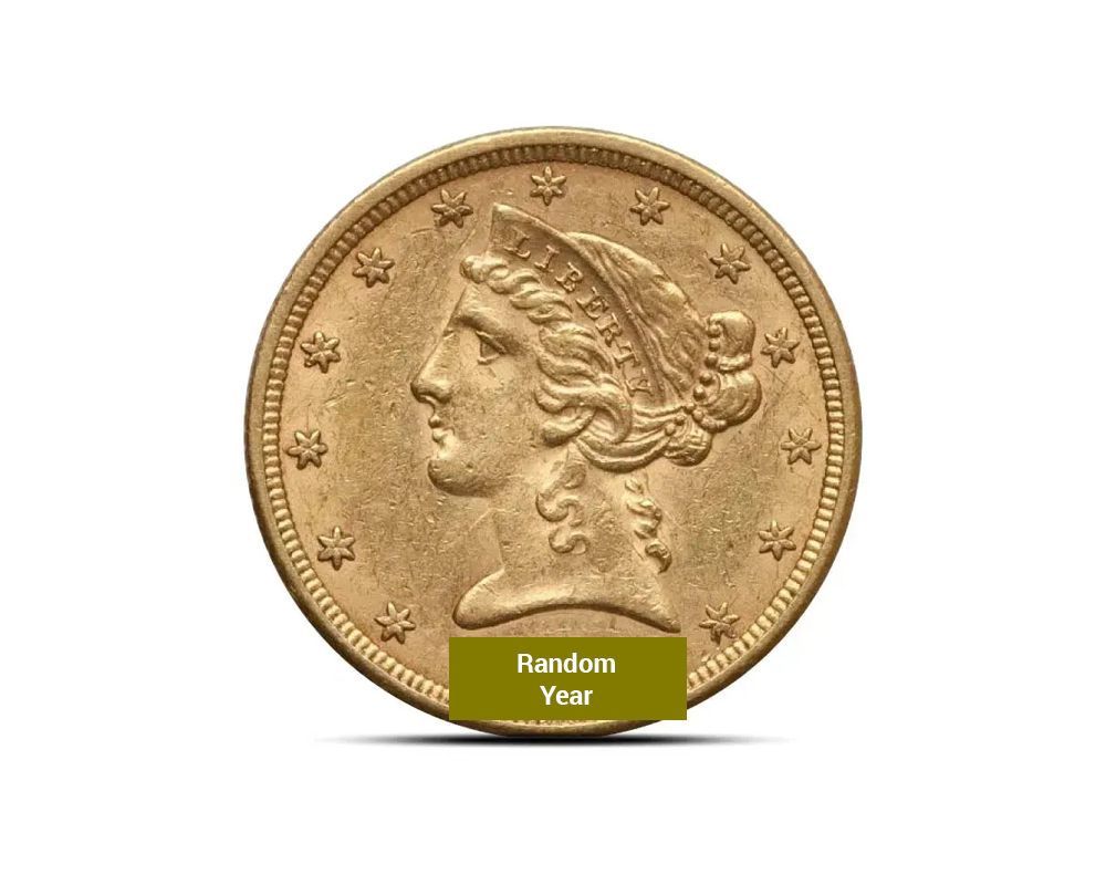 Pre-1933 – $5 Liberty Half Eagle (BU) Gold Coin