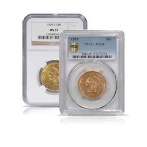 Pre-1933 – $10 Liberty Eagle Gold Coin (MS61, NGC or PCGS)