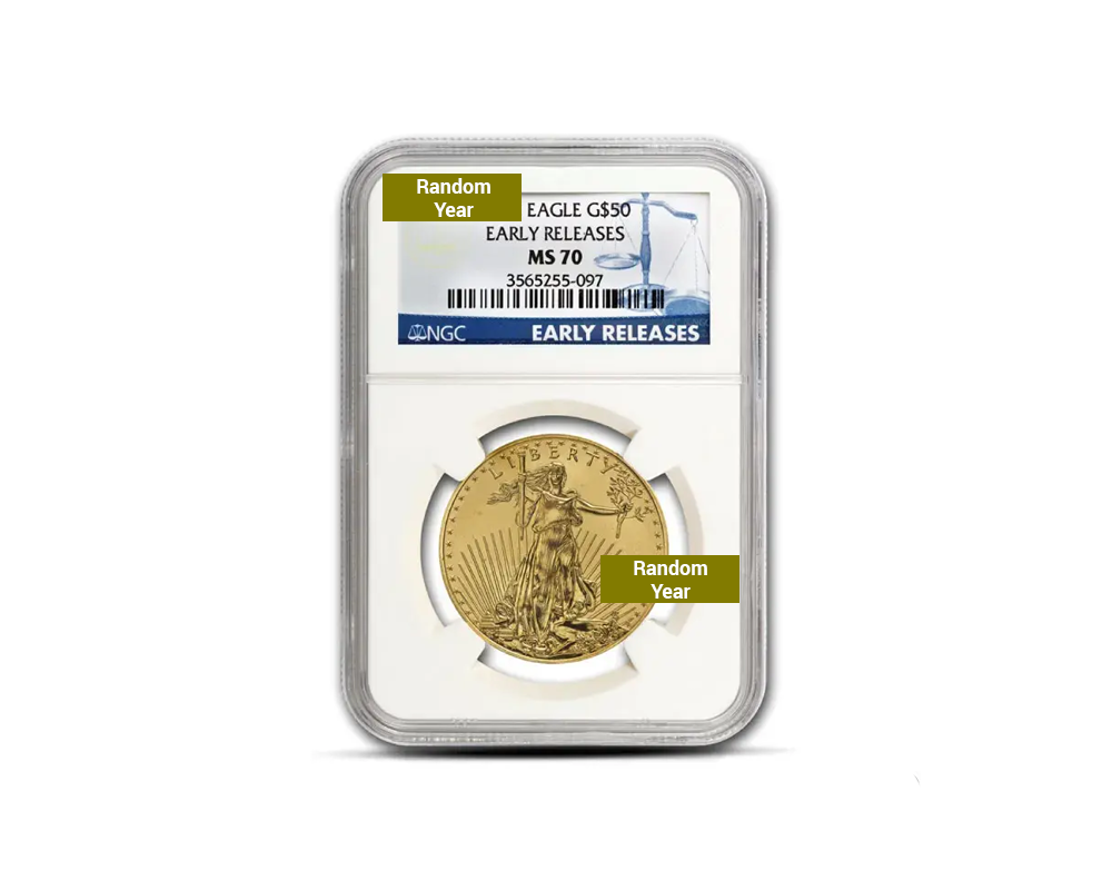 Random Early Releases – American Eagle 1 oz Gold Coin (MS70, NGC)