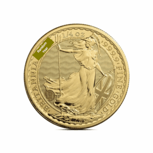 Random Year – British Royal Mint Britannia (BU) 1/4 oz Gold Coin